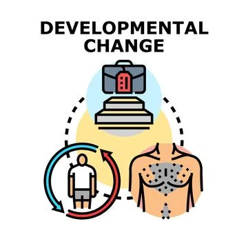 Personal growth process and human development cycle Stock Illustration