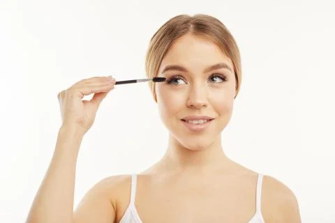 Personal hygiene objects and examples of their usage. Stock Photos