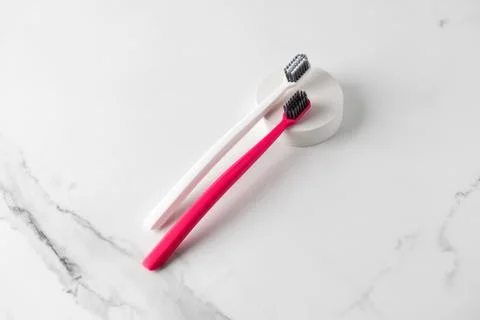 Personal hygiene tools designed to maintain oral cleanliness 스톡 사진