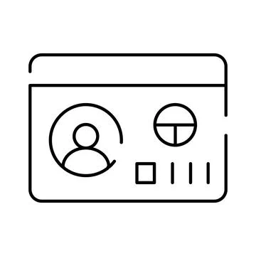 Personal identification document with driver's license details Illustration