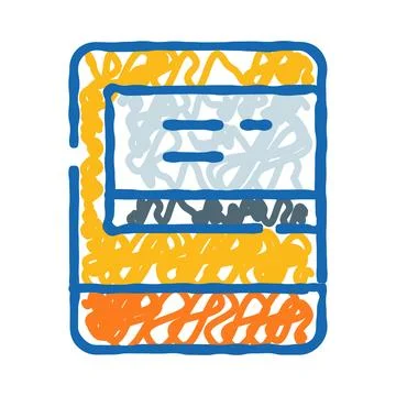 Personal identification document with important private information Stock Illustration