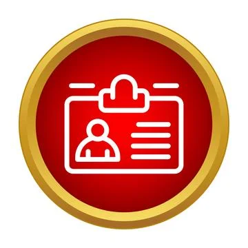 Personal identification official id card passing security check Stock Illustration