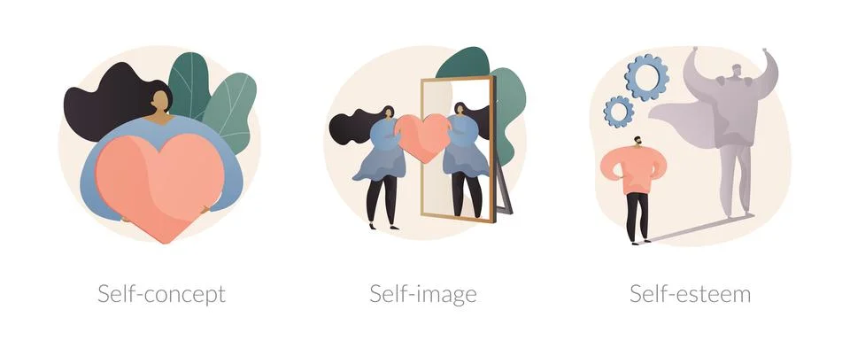 Personal image abstract concept vector illustrations. Stock Illustration