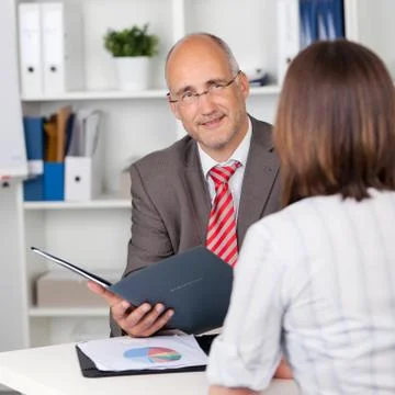 Personal interview Stock Photos