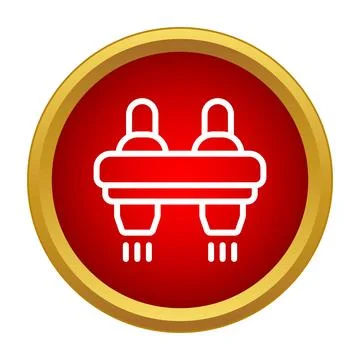 Personal jetpack icon representing futuristic flight technology Stock Illustration