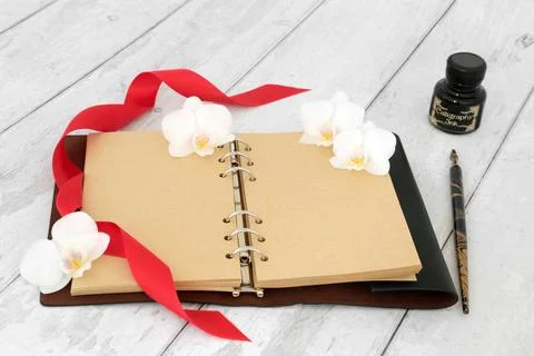 Personal Journal for Private Notes and Thoughts Stock Photos