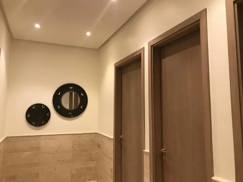 Personal mirrors on the wall Stock Photos