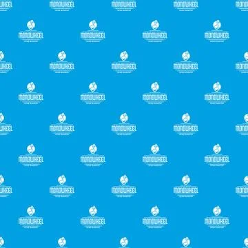 Personal mono wheel pattern vector seamless blue イラスト素材