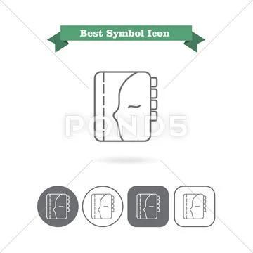 Personal organizer icons Stock Illustration