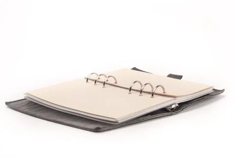 Personal organizer on white background Stock Photos