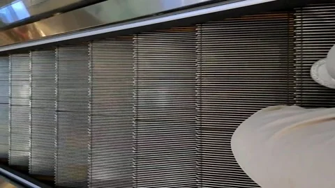 Personal Perspective Walking Up Escalator Stock Footage 331415033