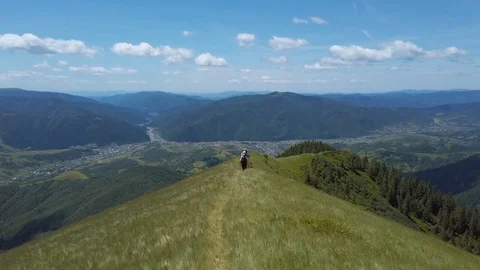 Personal Perspective of Walking on a Path in the Mountains, Steady Cam Shot. Pov Stock Footage 119175242