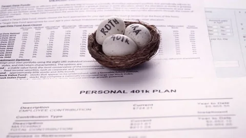 Personal plan 401k Stock Footage 140887128