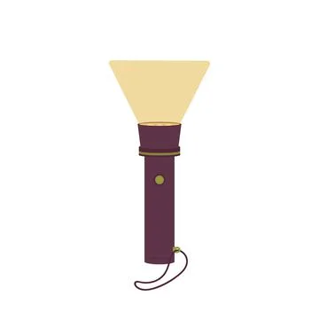Personal pocket flashlight icon Illustrazione stock