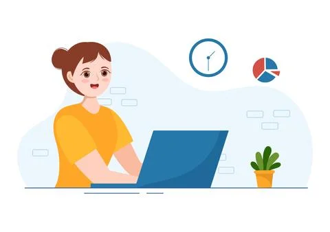 Personal Portfolio with Profile Data, Resume or Self Improvement to Attract.. Illustrazione stock