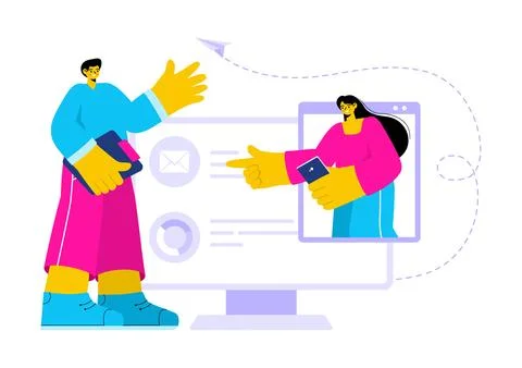 Personal Portfolio Vector Illustration with Profile Data, Resume, or Self-I.. 스톡 일러스트
