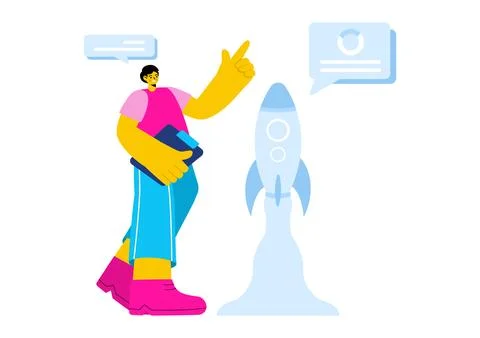 Personal Portfolio Vector Illustration with Profile Data, Resume, or Self-I.. 스톡 일러스트