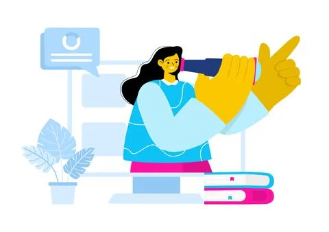 Personal Portfolio Vector Illustration with Profile Data, Resume, or Self-I.. 스톡 일러스트