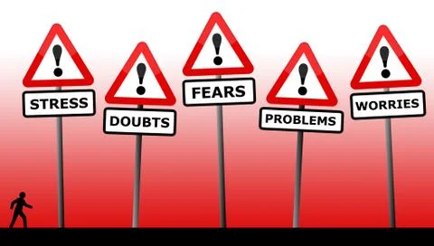 Personal problems Stock Illustration