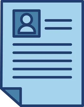 Personal Profile CV Resume Stock Illustration