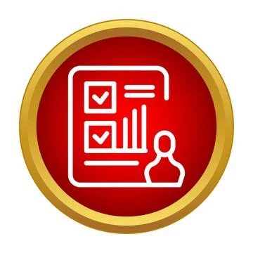 Personal profile user account data interface icon Stock Illustration