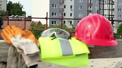 Personal Protective Equipment, Construction Stock Footage 56867365