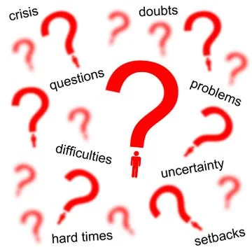 Personal questions Stock Illustration