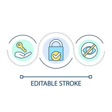 Personal safety loop concept icon イラスト素材