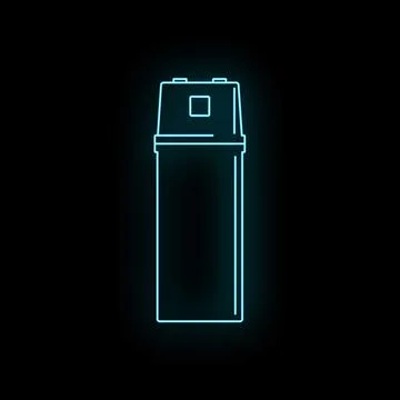Personal self defense pepper spray concept icon Stock Illustration