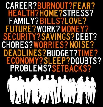 Personal setbacks Illustrazione stock