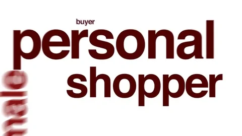 Personal shopper word cloud Stock Illustration