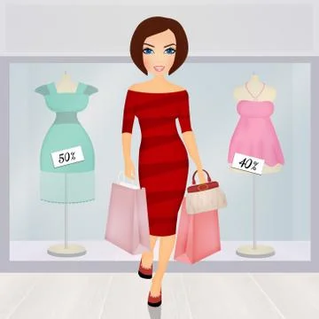 Personal shopper Stock Illustration