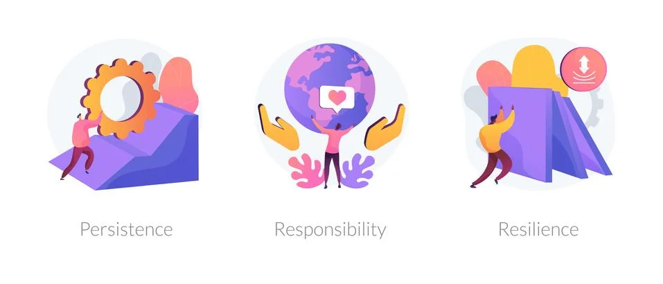 Personal skills development vector concept metaphors. Stock Illustration