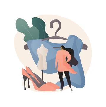 Personal stylist abstract concept vector illustration. Stock Illustration