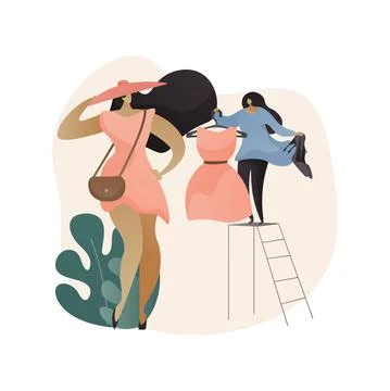 Personal stylist abstract concept vector illustration. Stock Illustration