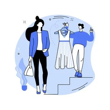 Personal stylist abstract concept vector illustration. Stock Illustration