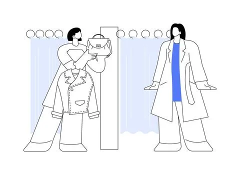 Personal stylist abstract concept vector illustration. Stock Illustration