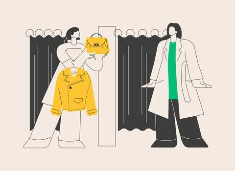 Personal stylist abstract concept vector illustration. Stock Illustration