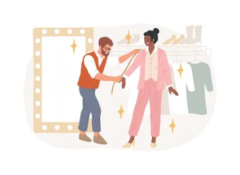 Personal stylist isolated concept vector illustration. イラスト素材