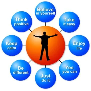 Personal success Stock Illustration