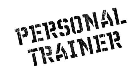 Personal Trainer rubber stamp Illustrazione stock