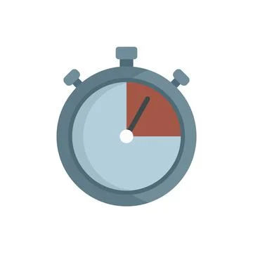 Personal trainer stopwatch icon flat isolated vector イラスト素材