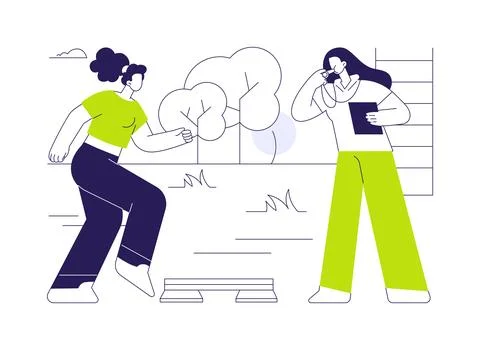 Personal training program isolated cartoon vector illustrations. Stock Illustration