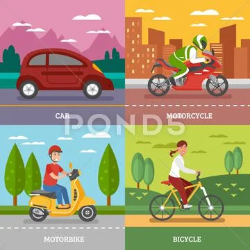 Personal Transport Concept Stock Illustration