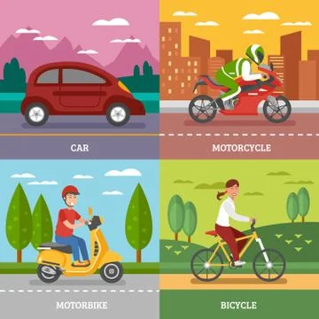 Personal Transport Concept Stock Illustration