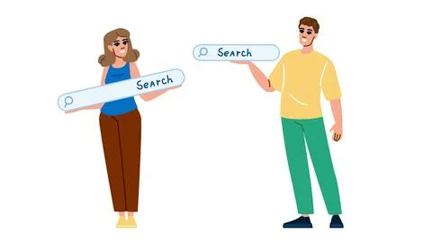 Personal user intent vector Stock Illustration