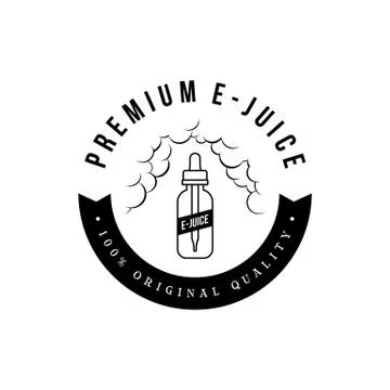 Personal vaporizer e-cigarette e-juice liquid Illustrazione stock