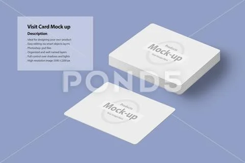 Personal visit card on plain purple background PSD Template