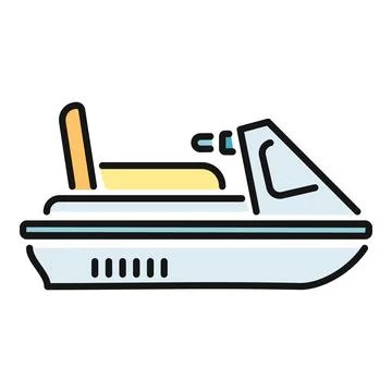 Personal watercraft vector icon representing water sports activities Stock Illustration