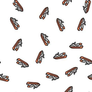 Personal watercraft vector seamless pattern Stock Illustration